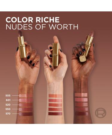 L'Or al Paris Lipstick 570 Worth It - Silky Finish 12 Hour Moisture Nourishing Ingredients | Color Rich Satin Nude - 4g - Buy Online on GoSupps.com