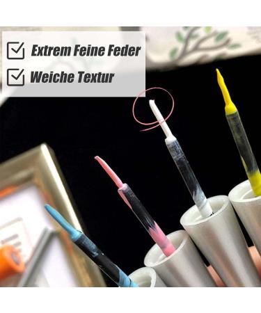 EONFAVE Liquid Eyeliner Matte 2 Color Liquid Eyeliner Stick Quick Drying & Waterproof High Pigmentation & Candy Color Eye Makeup Smooth Line & Fine Feather Blue + White - Buy Online on GoSupps.com