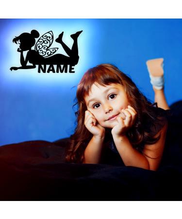 Personalized Fairy Elf LED Night Light - 13 MDF Colors 7 LED Options | Unique Slumber Light for Kids' Rooms & Gifts - Buy Online on GoSupps.com