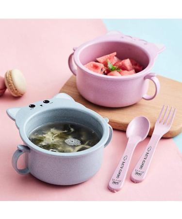Angoily Italian Pasta Bowls Wheat Straw Bowl Cereal Bowl Rice Noodle Soup Snack Bowl Cat Design Bowls Blue Pasta Bowl - Buy Online on GoSupps.com
