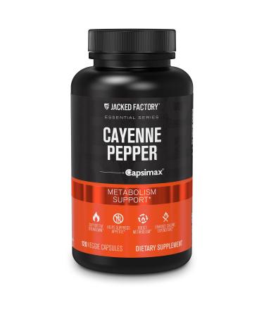 Capsimax Cayenne Pepper Extract 50mg - Capsimax Capsaicin Supplement for Thermogenic Fat Burning, Weight Loss, Metabolism Support, & Suppressed Appetite - 120 Veggie Capsules (60 Servings)