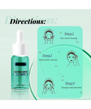 Tea Tree Face Serum - Acne Remove Face Serum for Women - Dark Spot Remover for Face Essence - Reduce Redness Oil Control Clean Dirt - Shrink Pore Minimizer Firm Lift Skin - Moisture Hydrate Refreshing - Buy Online on GoSupps.com