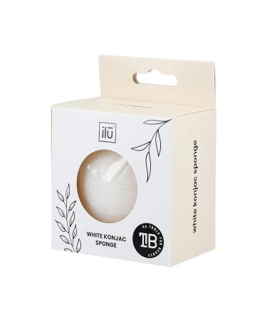 Buy ILU MU ACC Konjac Sponge White Natural Facial Cleanser for Glowing Skin | Free Worldwide Shipping - Buy Online on GoSupps.com