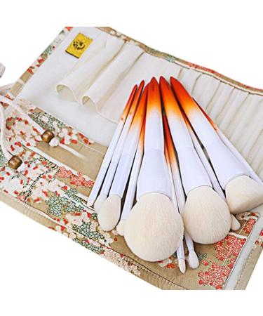 Makeup Brush 11-Piece Makeup Brush Set Gradient Solid Wood Brush Soft Suitable for Professional Lips Eyes Foundation Brushes - Buy Online on GoSupps.com