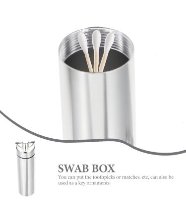 Lifkomes Metal Storage Box - Outdoor Pill & Q-Tips Holder | Game Striker & Keychain - Durable Aluminum Alloy - 3-in-1 Travel Organizer - Buy Online on GoSupps.com