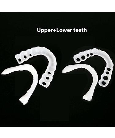 Giural Cosmetic Veneers & Dentures - Upper & Lower Temporary Teeth for Men & Women | Instant Smile Solution - Buy Online on GoSupps.com
