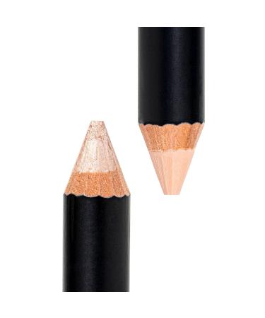 Eye Brightener Stick Highlighter & Eyebrow Concealer Duo Pencil - Cool Beige Brow Crayon for Matte Definition and Inner Corner Highlighting - Gluten, Paraben, and Cruelty-Free - Buy Online on GoSupps.com