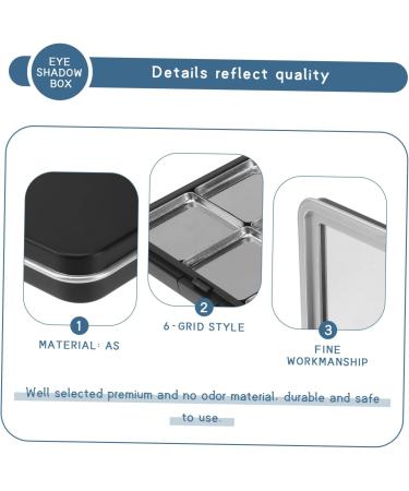 FOYTOKI 1 Set Eye Shadow Box DIY Blusher Container Fillable Eyeshadow Container Refillable Blusher Container Travel Eyeshadow Container Refillable Lipstick Container Makeup Supplies - Buy Online on GoSupps.com