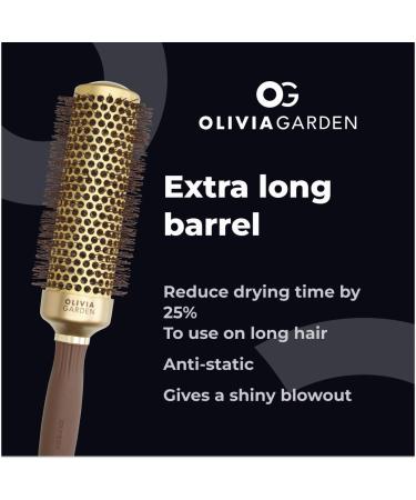 Olivia Garden Expert Blowout Speed Wavy Bristles Hair Brush - Gold & Brown 45 | International Shipping Available - Buy Online on GoSupps.com