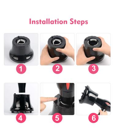 Universal Hair Diffuser for Curly, Thick, and Frizzy Hair - Fits 1.38 to 2.68 Blow Dryers - Black - Buy Online on GoSupps.com
