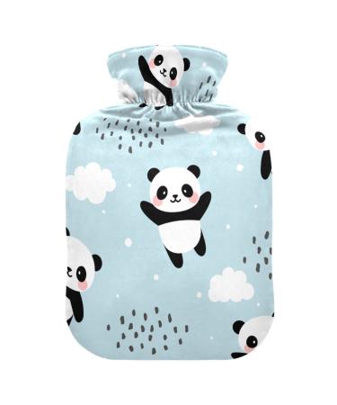 Hot water bottles with cover Panda Blue Cloud hot water bag for pain relief sports injuries hot pack 2 liters