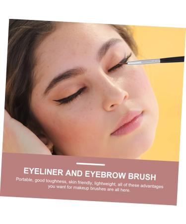 SOESFOUFU 6pcs Eyeliner Makeup Brush Makeup Foundation Makeup Brushes Black Rayon Wooden Handle - Buy Online on GoSupps.com