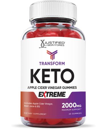 Transform Keto ACV Gummies 2000MG Vegan Non GMO with Pomegranate Juice Beet Root B12 - 60 Gummies - 60 Servings - Buy Online on GoSupps.com