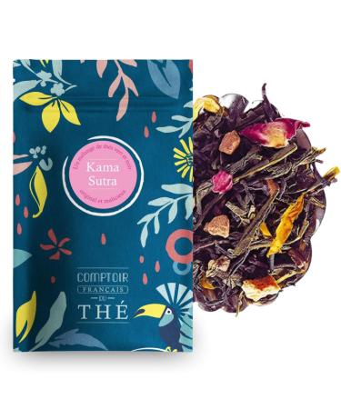 100g de Th Noir et Vert au gingembre et aux pices Pour une d gustation torride | Kama Sutra COMPTOIR FRAN AIS DU TH Kama-Sutra