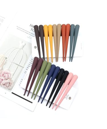 Cinaci 20PCS Colorful Plastic Alligator Hair Clips - 4.7 Inch Long Hair Barrettes for Styling Women Girls - Buy Online on GoSupps.com