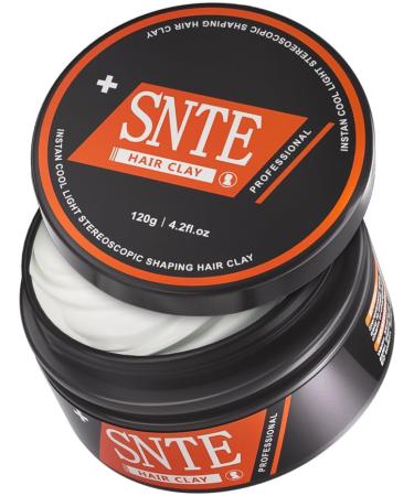 Samnyte Hair Clay 4.2oz - Natural Hair Wax for Men with Strong Hold Matte Texture and Premium Scent - Hair Paste for Men for Textured Messy and Relaxed Multiple Hairstyles