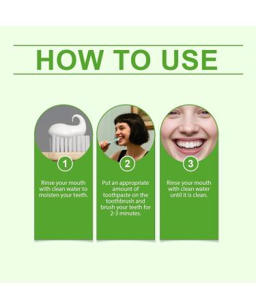 Aloe Vera Mint Toothpaste Cleans Tooth Surfaces Reduces Plaque Buildup Keeps Breath Fresh and Leaves Teeth Sparkling Clean(5pcs) - Buy Online on GoSupps.com