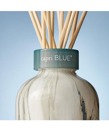 Capri Blue Reed Diffuser Set | Modern Marble Aroma Diffuser Sticks & Oil - Home Decor Air Freshener - Volcano Scents (5.7 fl oz - Buy Online on GoSupps.com