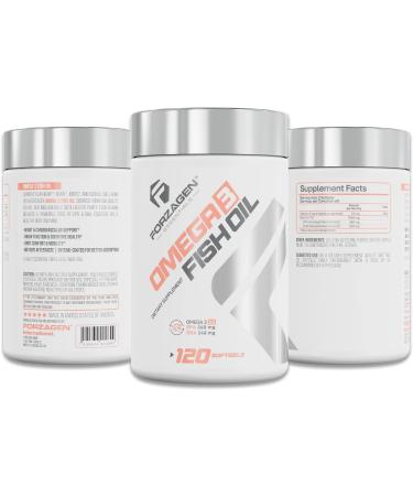Forzagen Essentials Omega 3 Fish Oil Supplement 120 Softgels EPA 360mg DHA 240mg Vitamin E Daily Dietary Support - Buy Online on GoSupps.com