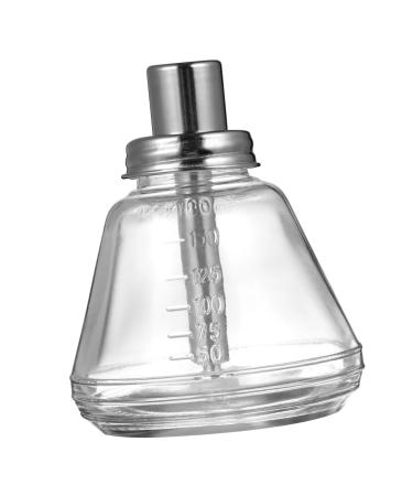 Beatifufu Glass Bottle Pump Bottle Nail Polish Remover Pump Push down Pump Push down Bottle Clear Container Clear Cosmetic Bottle Pump for Nail Art Jar