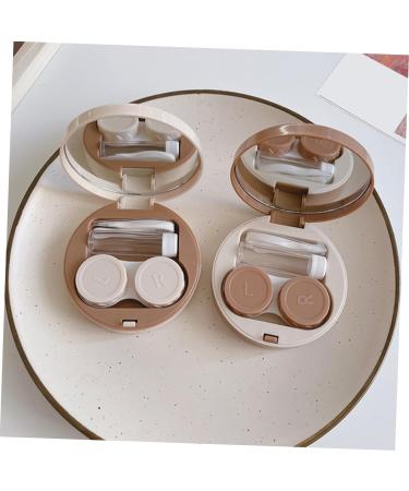 Buy BUIFULSIC Colored Contact Lens Storage Case - 2 Sets Travel Makeup Container | ABS Invisible Decorative Box - Buy Online on GoSupps.com