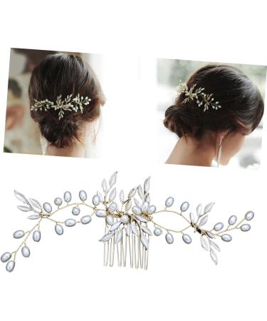 DOITOOL Combs Hair Pin Hair Clip Bridal Headdress Women Hairpin Hair Jewels for Women Wedding Headpiece Bride Insert Comb Bridal Hair Comb Hair Accessories Headgear Pearl Miss - Buy Online on GoSupps.com