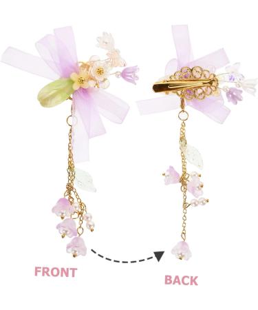 Beaupretty 4 Pairs tassel flower hair clip hair accessories for kids hanfu hair accessories hair accessory for women flower headpiece kids hair accessories hair clips flower hairpin girl baby - Buy Online on GoSupps.com