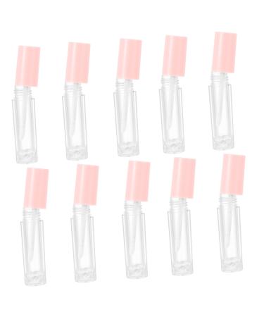 10 Pi ces Flacons Vides Rechargeables pour Gloss Tube Transparent Abs Portable pour et Huile Conteneurs Cosm tiques et Pratique pour Voyage Rose