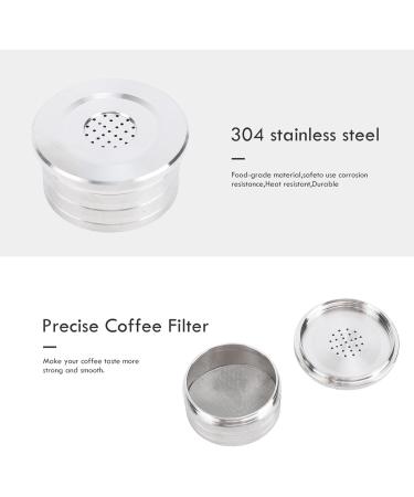 Kit de Capsules de caf R utilisables Dosette de caf R utilisable en Acier Inoxydable pour Machine caf Facile Nettoyer Go t personnalis (avec filtres en papier Brosse Cuill re Avec Filtres en Papier Brosse Cuill re Presse - Buy Online on GoSupps.com