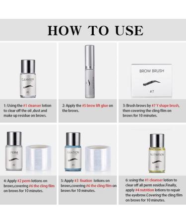 Beauty Brows Kit for 45-60 Days 3D Eyebrow Lamination Kit Professional Natural Trendy Long Lasting Perming Eyebrow Kit for Home Use Beauty tools - Buy Online on GoSupps.com
