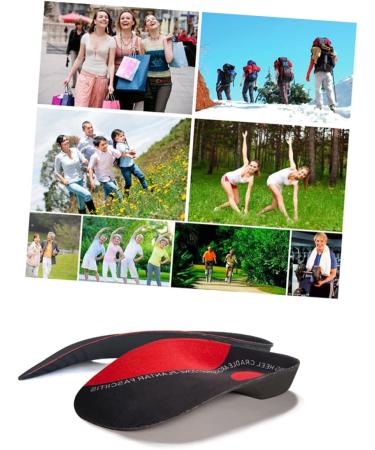 FOMIYES Arch Corrective Insoles for High Heels - 2 Pairs Foot Arch Support & Absorption Shoe Pads for Men & Women - Red - Buy Online on GoSupps.com
