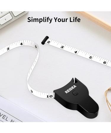 REIDEA M1 Body Measure Tape 60inch (150cm) - Lock Pin, Push-Button Retract, Ergonomic & Portable Design - Buy Online on GoSupps.com