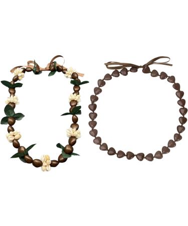 ORALGOS Unique Pearl-Closing Necklace | Brown Pearl Wreath & Leis for Special Ceremonies - Buy Online on GoSupps.com