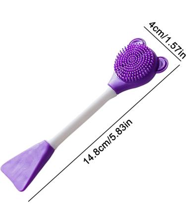 Cat Chin Scrubber - Manual Scrubber Brush for Cats Lightweight Design Soft Chin Brush for Face Jaw Chin Gums and Tongue Cleaning Purple - Buy Online on GoSupps.com