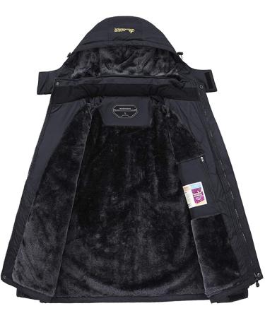 MOERDENG Men's Waterproof Ski Jacket - Black Winter Snow Coat for Mountain Adventures - Medium - Buy Online on GoSupps.com