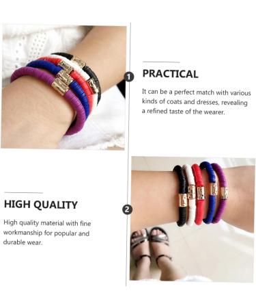 TENDYCOCO 3pcs Clay Bracelet Polymer Clay Manual Jewelry 18X0.6cmx2pcs Blackx2pcs - Buy Online on GoSupps.com