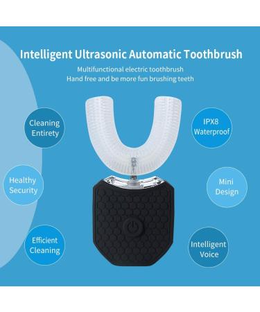 Magentak Automatic Electric Toothbrush for Adults - 360 Degree Ultrasonic Design - Food-Grade Silicone - Black - Buy Online on GoSupps.com