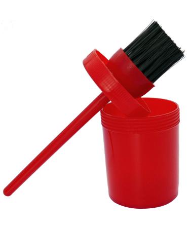 EKKIA Hoof Brush with Pot - Red - 125 ML