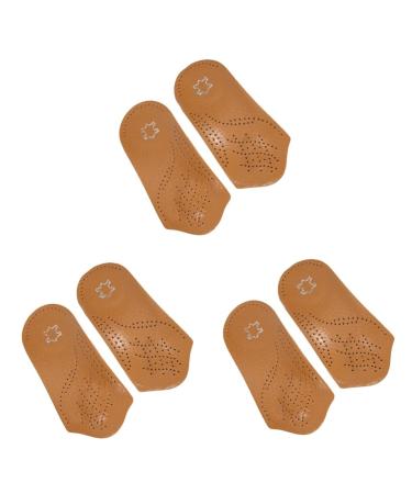 GLEAVI 3 Pairs Half Insoles 3/4 Plantar Insoles Half Shoe Insoles Arch Support Pads Insoles for Plantar Insoles Men Inserts for Men Women's Foot Pads Sole of Foot As Shownx3pcs Size 3x3pcs