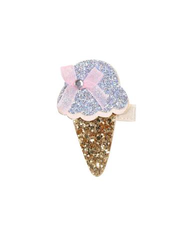 5PC Shiny Ice Cream Hair Clips Ponytail Holders Barrettes Hair Jewelry - Handmade Accessories for School and Daily Wear (Random Color) - Buy Online on GoSupps.com