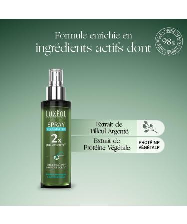 Lux ol - Spray Volumateur - Double le Volume des Cheveux(1) - Effet Imm diat(2) & Longue Dur e(1) - Cliniquement Prouv - Formule d'Origine Naturelle - Tilleul Argent & Prot ine V g tale - 150 ml - Buy Online on GoSupps.com