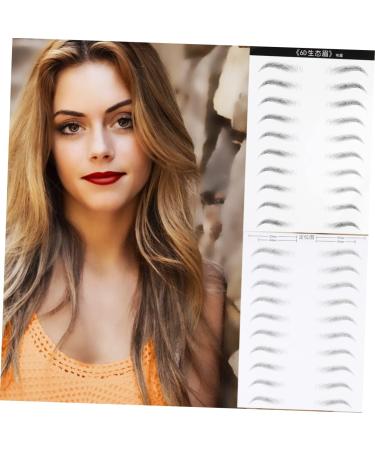 Housoutil 4 Sheets Eyebrow Makeup Eyes Brown Natural Simple Makeup Brow Sticker Brow Tatoo Disposable 6d Patch - Buy Online on GoSupps.com