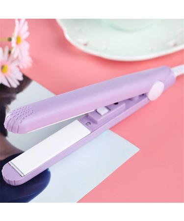 1 Pc Mini Hair Curler - Ceramic 2 in 1 Curler & Straightener for Short & Fine Hair - 1/2 Inch Barrel - Compact & Portable (Purple - Buy Online on GoSupps.com