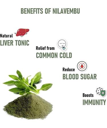 Nilavembu Powder Nelavemu Kalmegh Chirata (200 grams) Kirayata Neelavembu - Buy Online on GoSupps.com