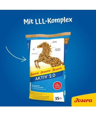 JOSERA Active 2.0 15 kg | Premium Horse Food Rich in Minerals and Vitamins | Energy Muesli with Vitamin E Biotin Selenium a - Buy Online on GoSupps.com