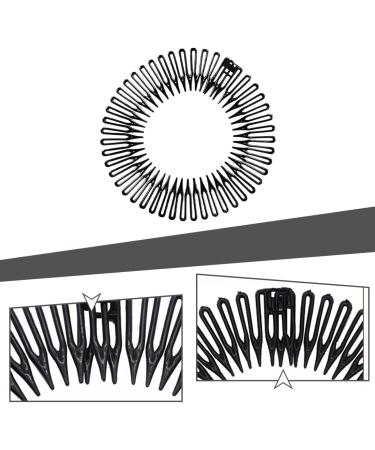 VUHSGTE Set of 4 Spider Hairband Grip Circle Headbands Comb Flexible Headband Hair Comb for Women Girls-Black - Buy Online on GoSupps.com