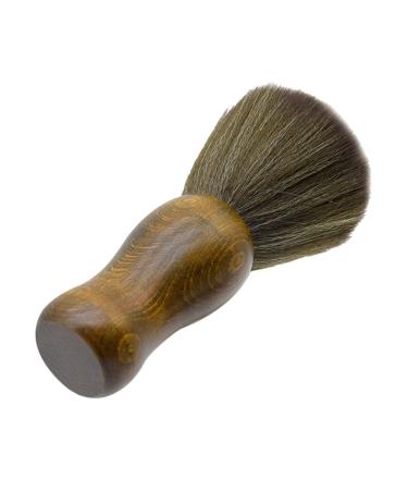 Frcolor tool hairdresser hair removal brush vintage shaving brush hair cleaning in the salon broken hair removal tool shaving brush made of wood wooden wooden dust broken hair 15.5x3.2cm brown