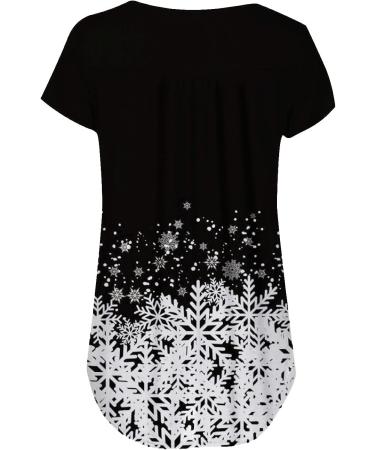 Womens Tunic Tops 2023 | Trendy Short Sleeve Button Down Shirt | Black-3 Medium - Buy Online on GoSupps.com