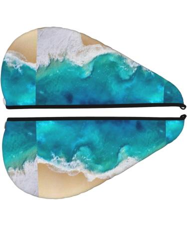 Hair Towel Wrap for Quick Drying - Buttoned Turban & Beach Towel - Fast Hair Drying Solution - Buy Online on GoSupps.com