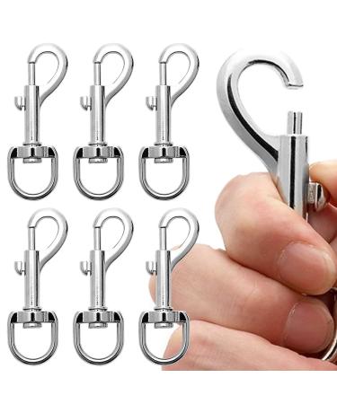 POHOVE 6pcs Swivel Snap Hooks Heavy Duty Dog Le-ad Clip Clasp Dog Le-ad Clips Dog Le-ad Clasp Trigger Clips Clasp Heavy Duty Swivel Eye Bolt Snap Hooks For Linking Pet Collar Bag Strap(size:3.23inch)